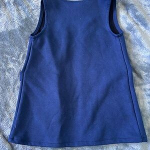 Draper James Navy V-Neck Dress